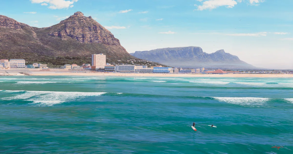 Commission a painting - Surfer's Corner Muizenberg
