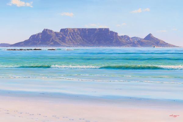 Afternoon Calm, Table Mountain painting
